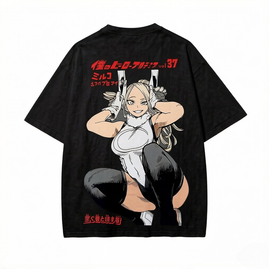 Футболка Mirko My Hero Academi – обзор и цена Acid Wash Vintage Graphic T Shirt