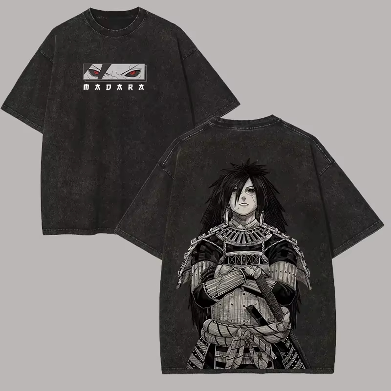 Футболка Madara Uchiha Naruto  – обзор и цена Acid Wash Vintage Graphic T Shirt