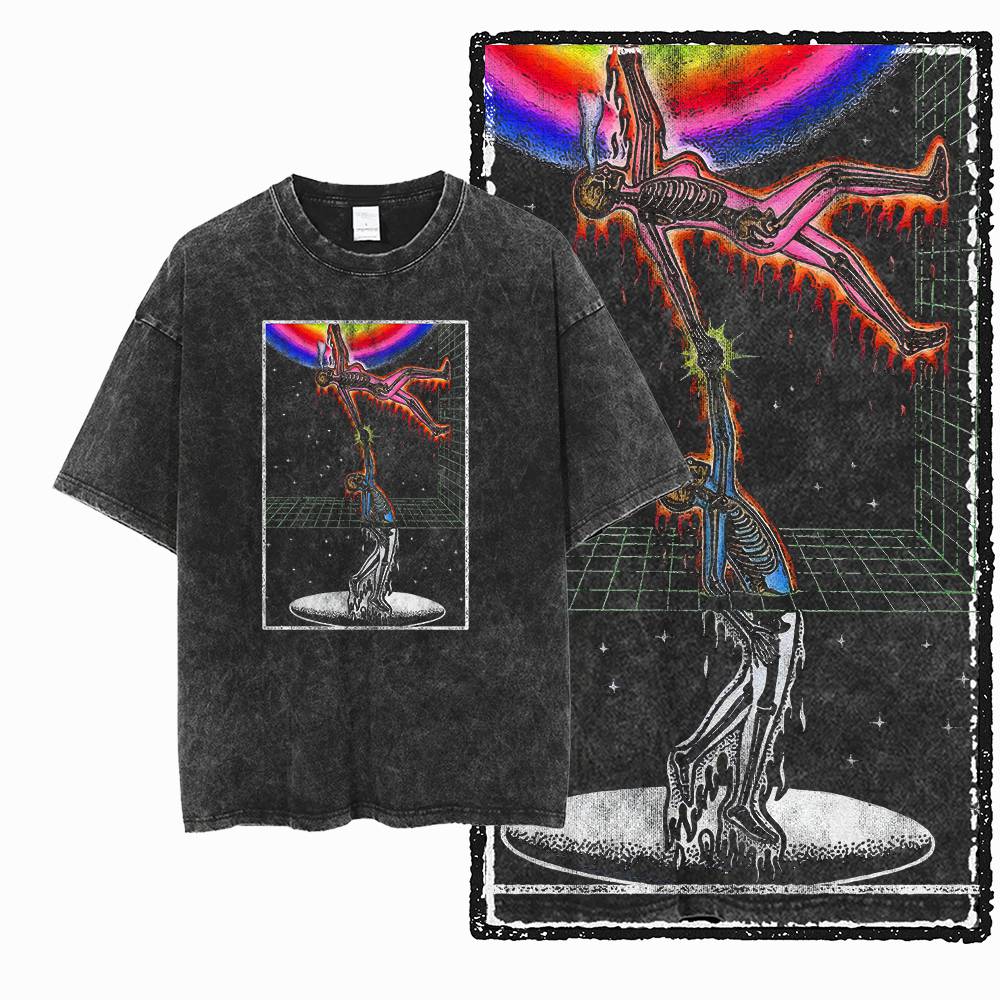 G09 Эксклюзивная мужская футбо – обзор и цена Acid Wash Vintage Graphic T Shirt