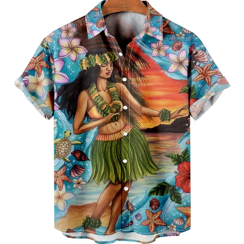 Мужская летняя гавайская рубаш – обзор и цена Vintage Hawaiian Floral Shirt